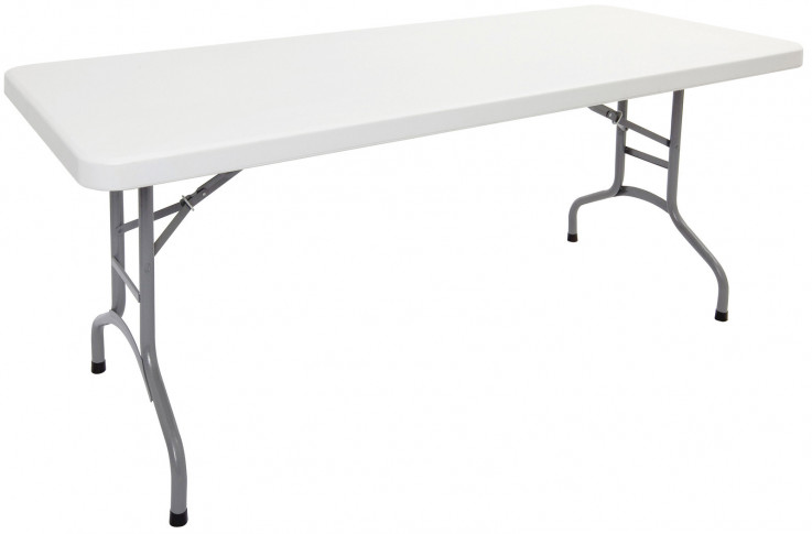 Poly White Folding Table