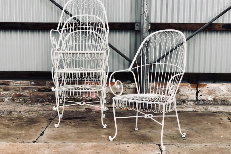 Antique Bell-Air Wire Chair (Warehouse C