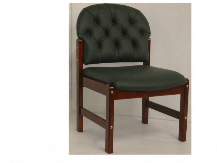 Wood & Leather Visitor Chair