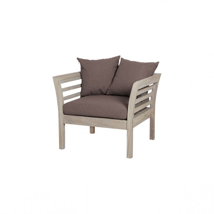 White Wash Daybed Chair with Cushions