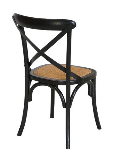 CROSSBACK DINING CHAIR – ANTIQUE BLACK