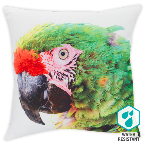 DWBH Parrot cushion in green