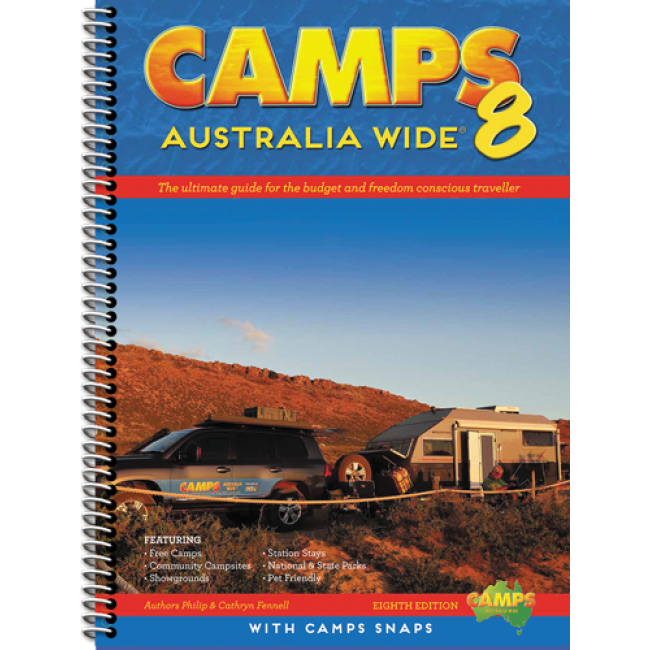 Camps Aust Wide V8 W/Snaps Hard Cover Sp