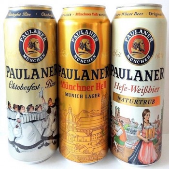 German Paulaner lager beer available for