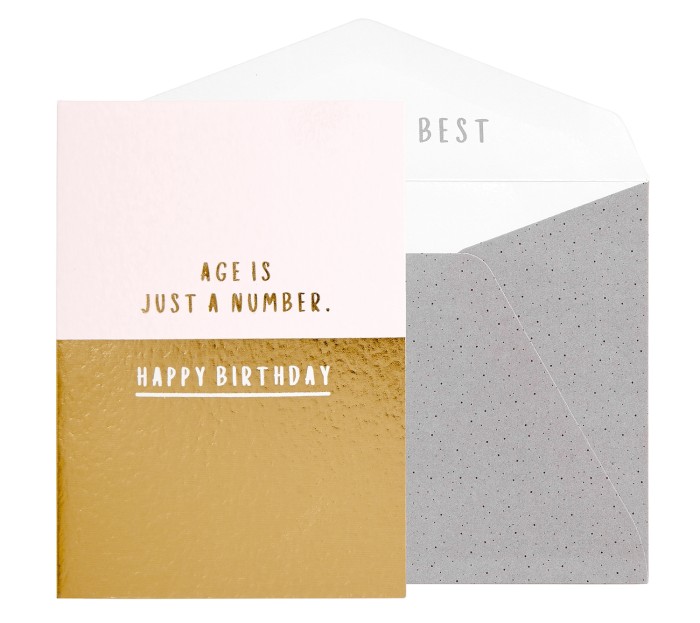  A6 GREETING CARD JUST A NUMBER: RITUALS