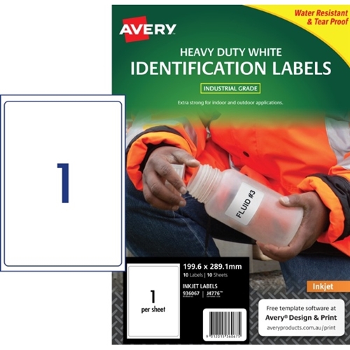 Avery Heavy Duty Inkjet Labels J4776 199