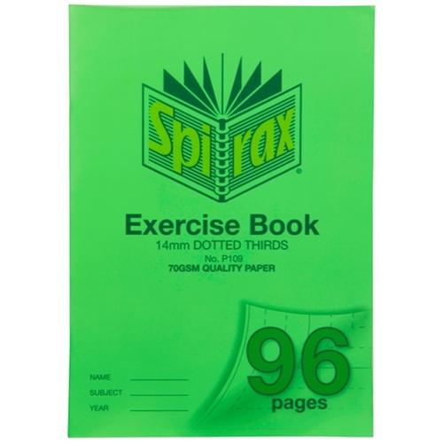 Spirax P109 Exercise Book 14mm Dotted 70