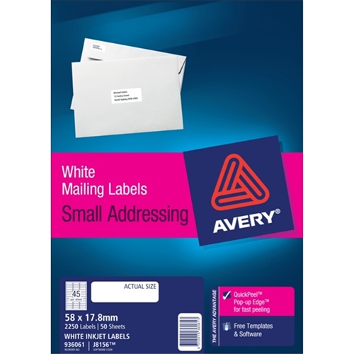 Avery® White Address Labels with Quick P