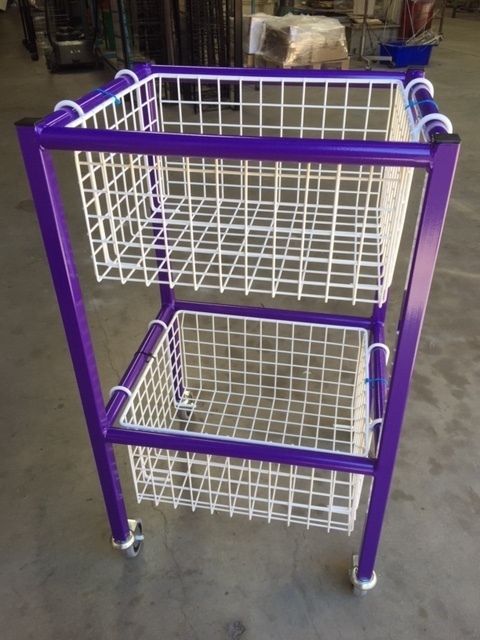 Custom Trolley with Removable Baskets