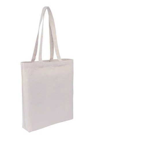  plain cotton tote bags