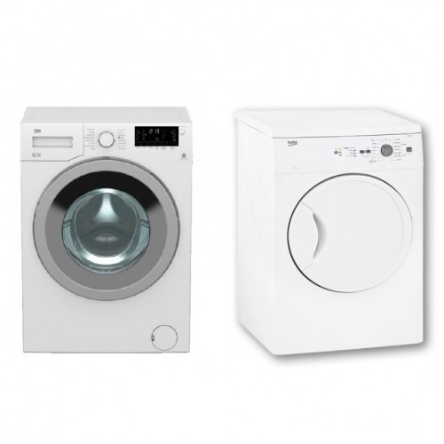 Beko Laundry Package Washer and Dryer 