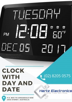 Get the best deal on clock with day&date