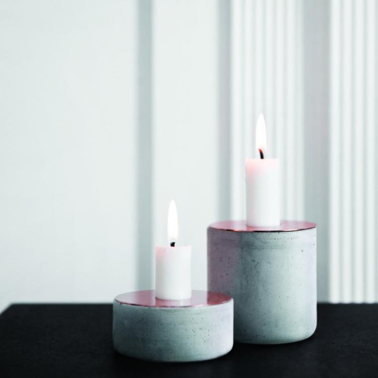 Chunk of Concrete Candle Holder 