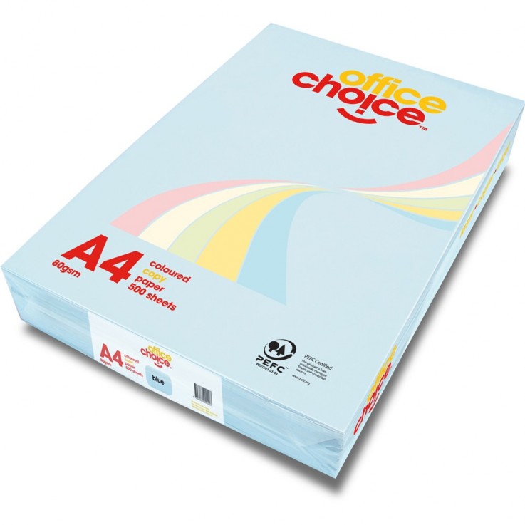 OFFICE CHOICE TINTS COPY PAPER A4 80gsm 
