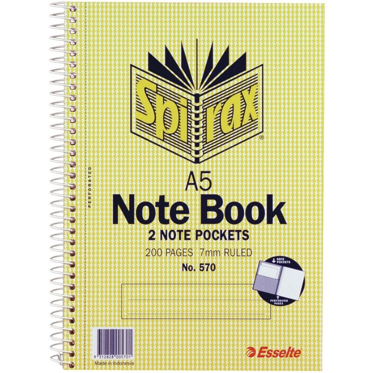 SPIRAX 570 NOTEBOOK 200 Pages A5, 2Note 