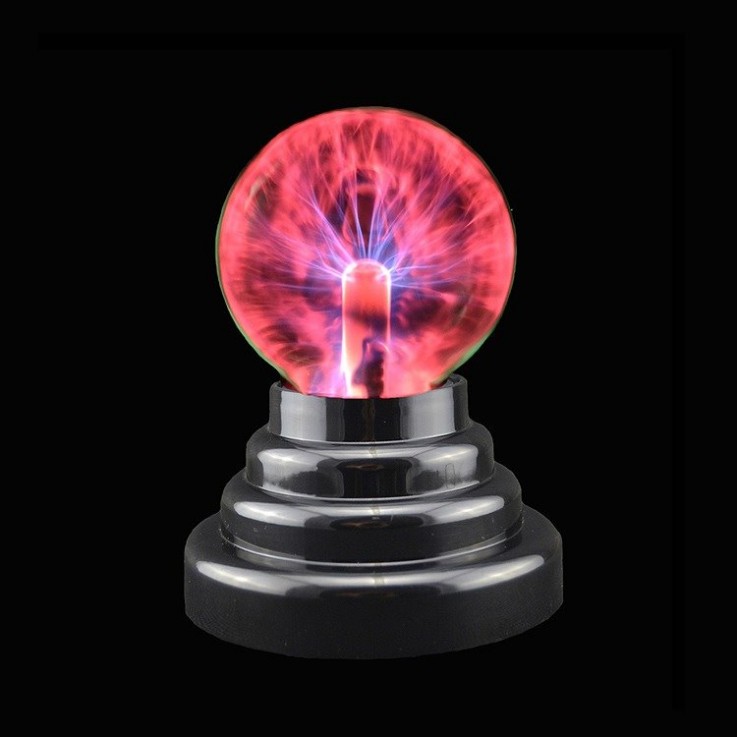 3'' Plasma Ball With Red Light77