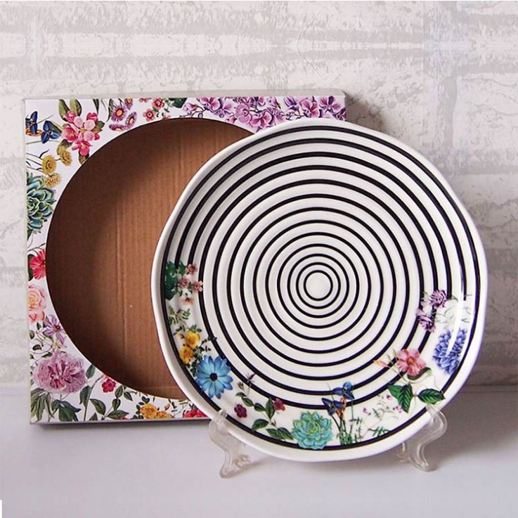 Ceramic Line Pattern Plate44