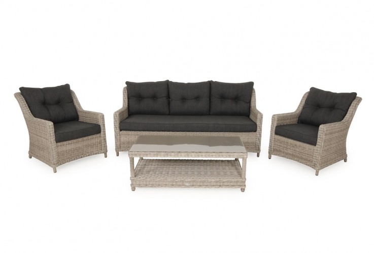 Crestwood 4pc Wicker Sofa set