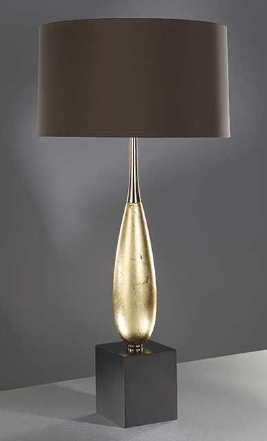 ALEXANDRE GOLD LEAF TABLE LAMP