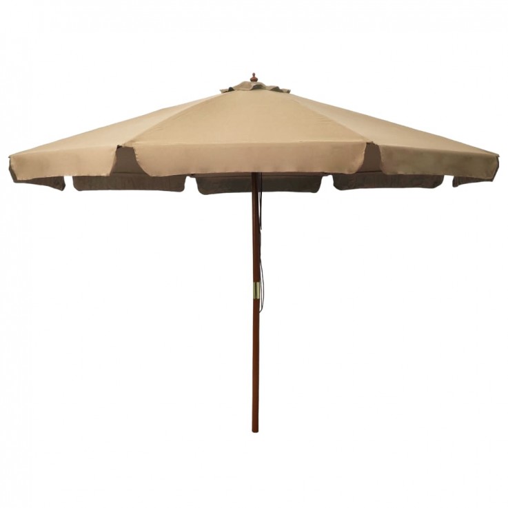 Outdoor Parasol with Wooden Pole 330 cm 