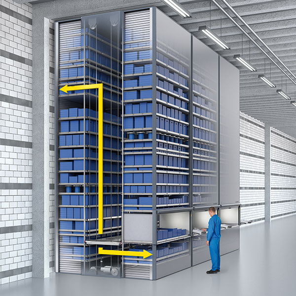 Get a carousel storage system as an effe