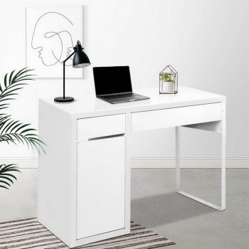 Artiss Metal Desk With Storage Cabinets 