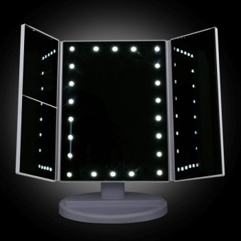 Embellir LED Tri-Fold Make Up Mirror Fre