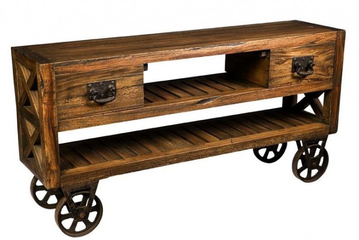 X CART CONSOLE WITH DRAWERS