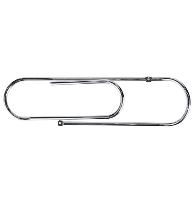 Wire Paper Clip Chrome Wall Hanger