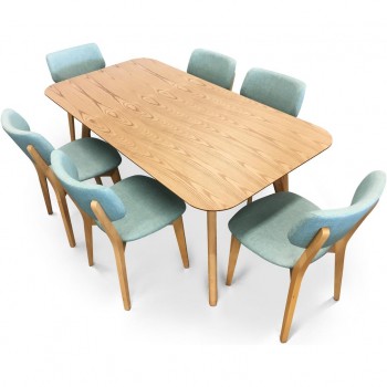 Roden Dining Table W/ 6 Gabby Chairs