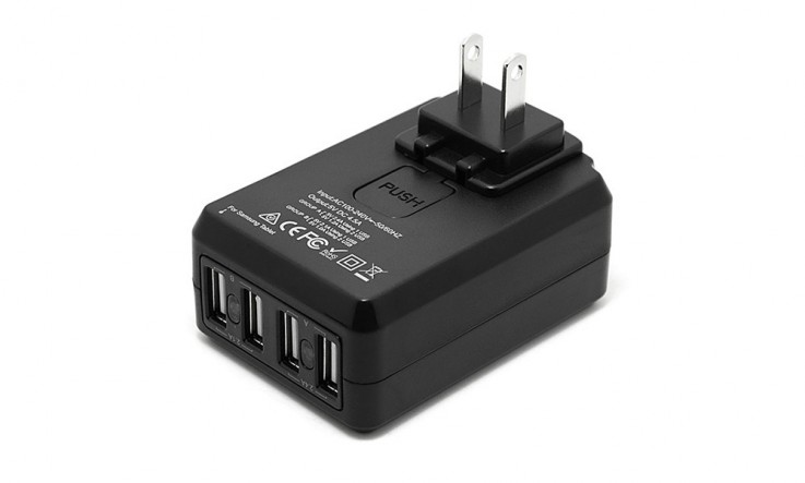 4-Port USB Travel Wall Charger