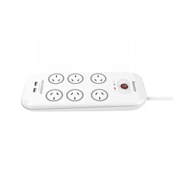 HUNTKEY 6 Outlet Powerboard Dual USB