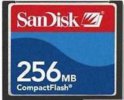 SANDISK 256MB COMPACT FLASH (SDCFB-256-P