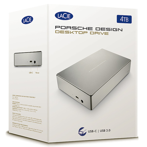 LACIE PORSCHE 4TB USB-C DESKTOP HARD DRI