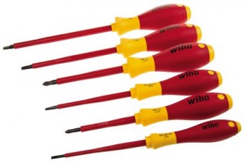 Wiha Tools 6 pieces VDE Slotted; Phillip