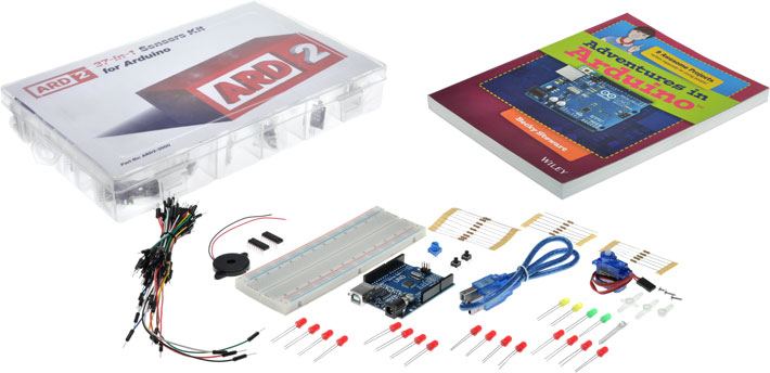 ‘Adventures in Arduino’ Uno Starter Kit 