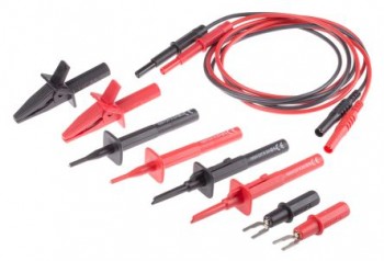 RS Pro Insulated Test Lead Set, CAT II 1