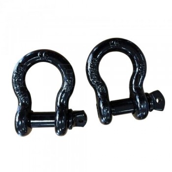 2x 4.75T Rated Bow Shackles 19mm 4x4 