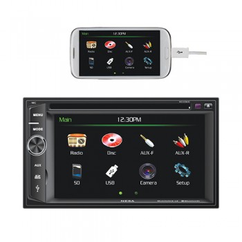 Double DIN DVD Player with 6.2″ Touchscr