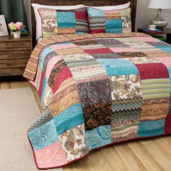 King Size Kantha Quilt Bedspread