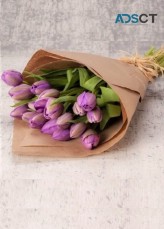 Mother’s Day Purple Tulip Bunch
