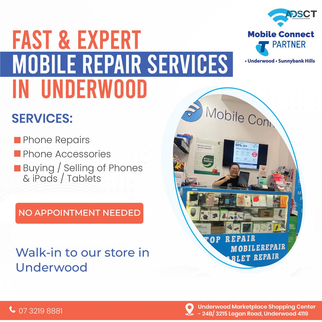 Fast and Expert Mobile Repair Services in Underwood