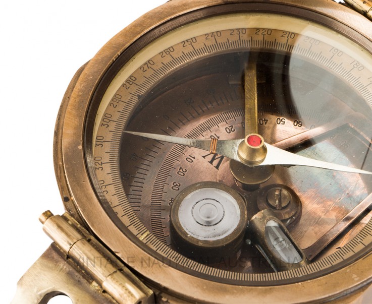 Sundial Compass Brunton Brass Antique Fi