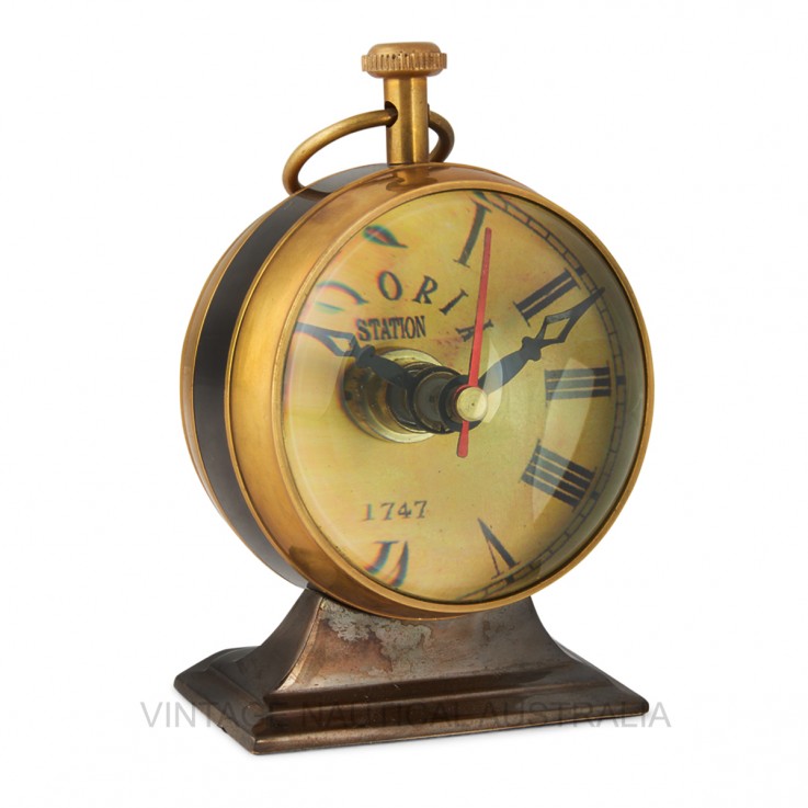 Table Clock – Australian 1930 Penny Bras