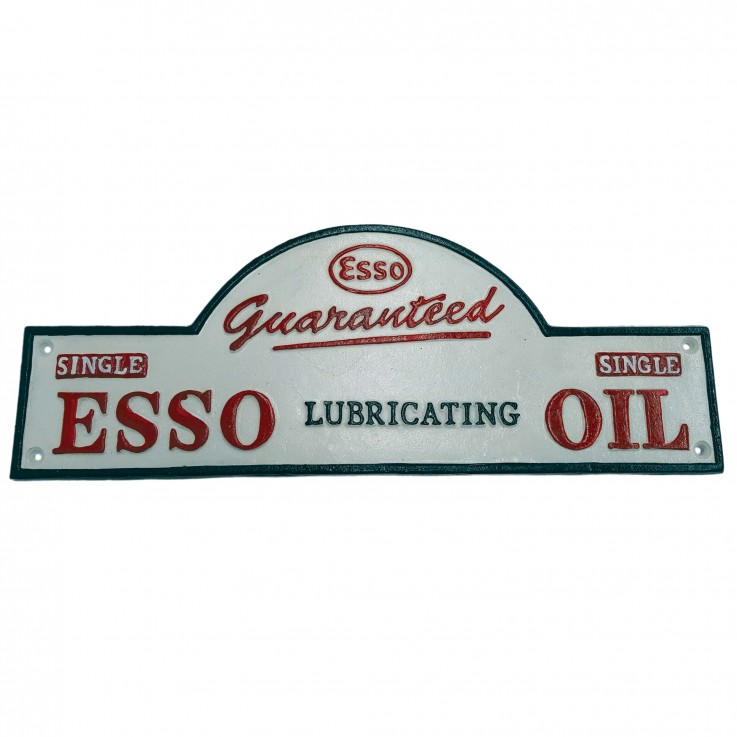 Esso Lubrication Domed wall Plaque