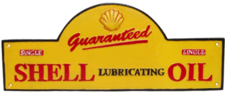 Shell Lubricating Domed Wall Plaque