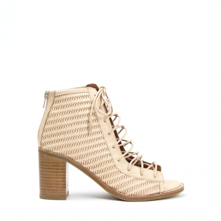 JEFFREY CAMPBELL CORS WEAVE LACE-UP BOOT