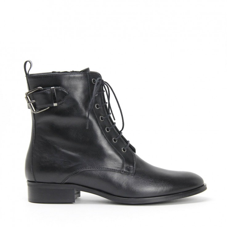 DENOUEE 6351 LACE UP ZIP BOOT 