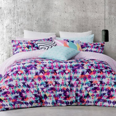 Mode Zahara Quilt Cover Set Multicolour