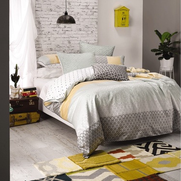 Mod By Linen House Emery Quilt Cover Set